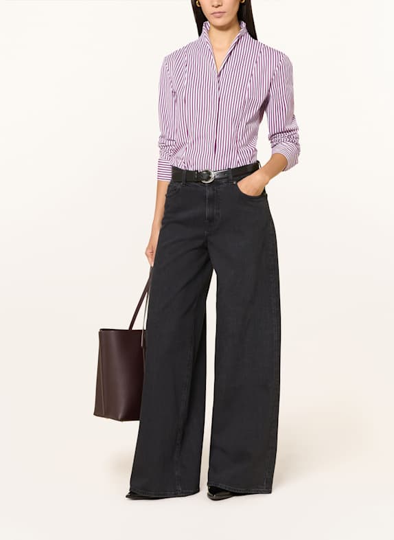 van Laack Hemdbluse VL-CITTEA-SV WEISS / DUNKELROT