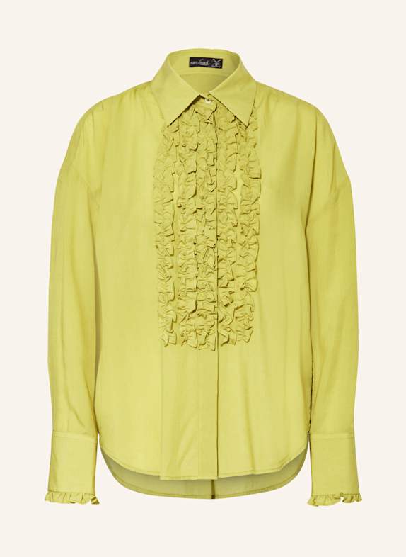 van Laack Hemdbluse VL-BILANI-XX mit Rüschen HELLGRÜN