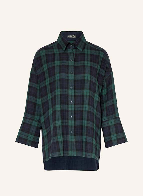 van Laack Hemdbluse VL-DOREA-FSV DUNKELBLAU / DUNKELGRÜN