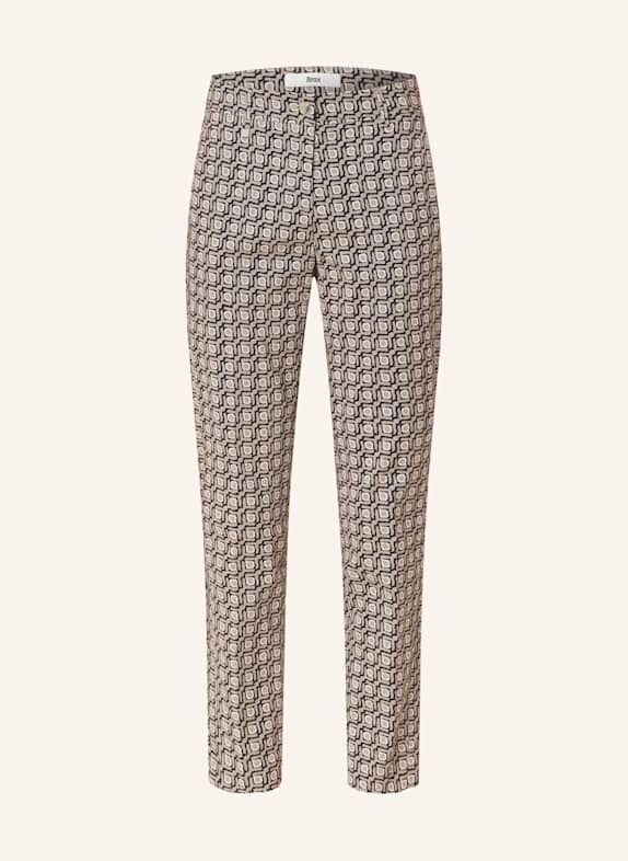 BRAX Pantalon jacquard MARON S TAUPE/ BLANC/ NOIR