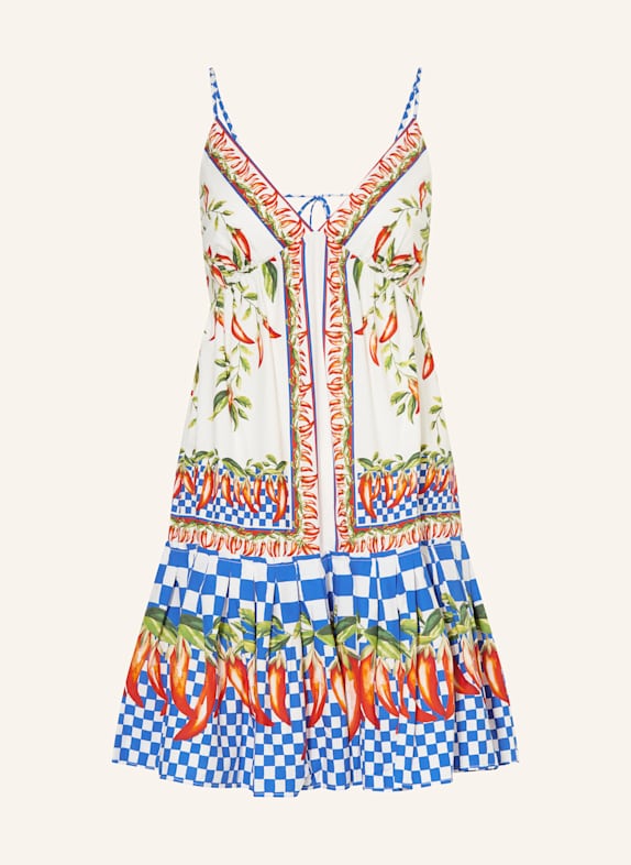 FARM RIO Sukienka PICNIC PEPPERS NIEBIESKI / CZERWONY / ZIELONY