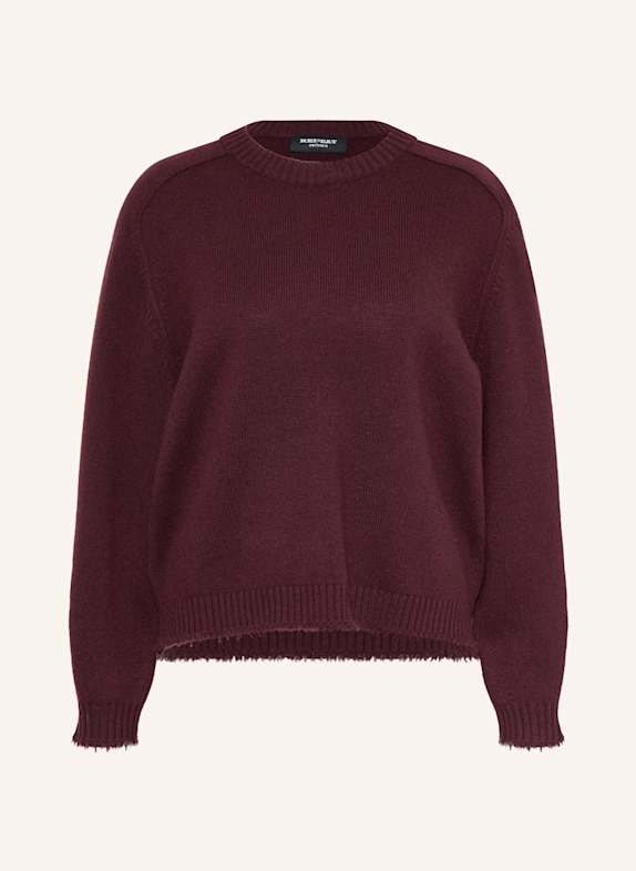REPEAT Cashmere-Pullover DUNKELROT