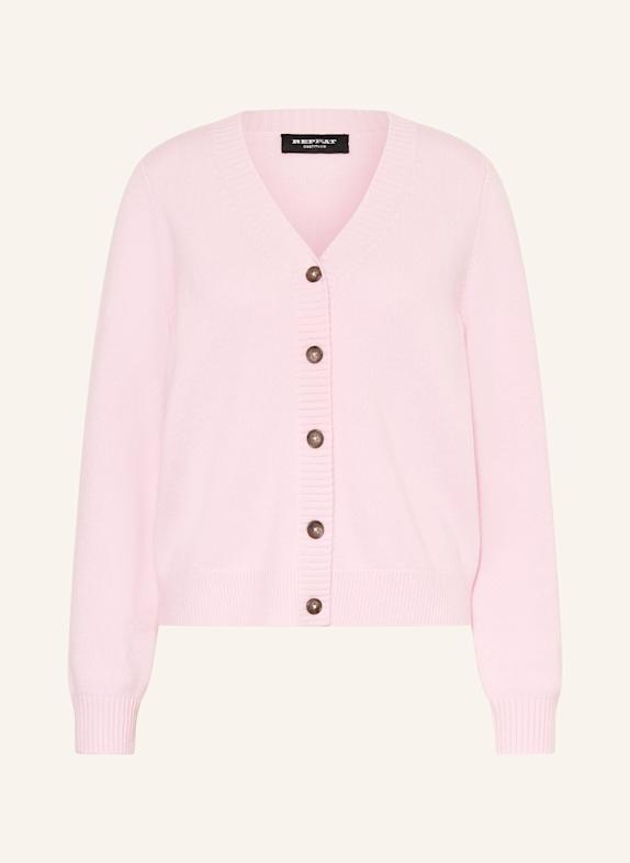 REPEAT Strickjacke aus Cashmere HELLROSA
