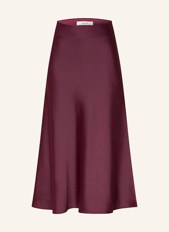 SELECTED Femme Satinrock DUNKELROT