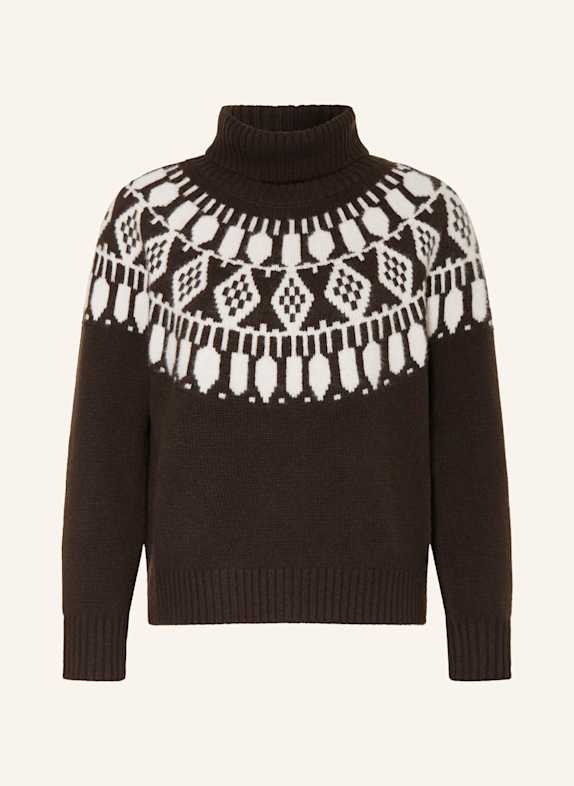 (THE MERCER) N.Y. Rollkragenpullover aus Cashmere DUNKELBRAUN