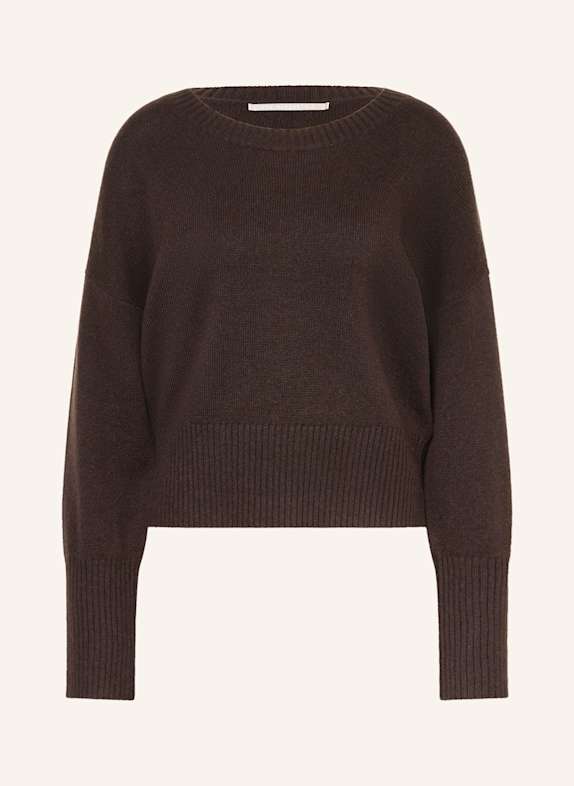 (THE MERCER) N.Y. Cashmere-Pullover DUNKELBRAUN