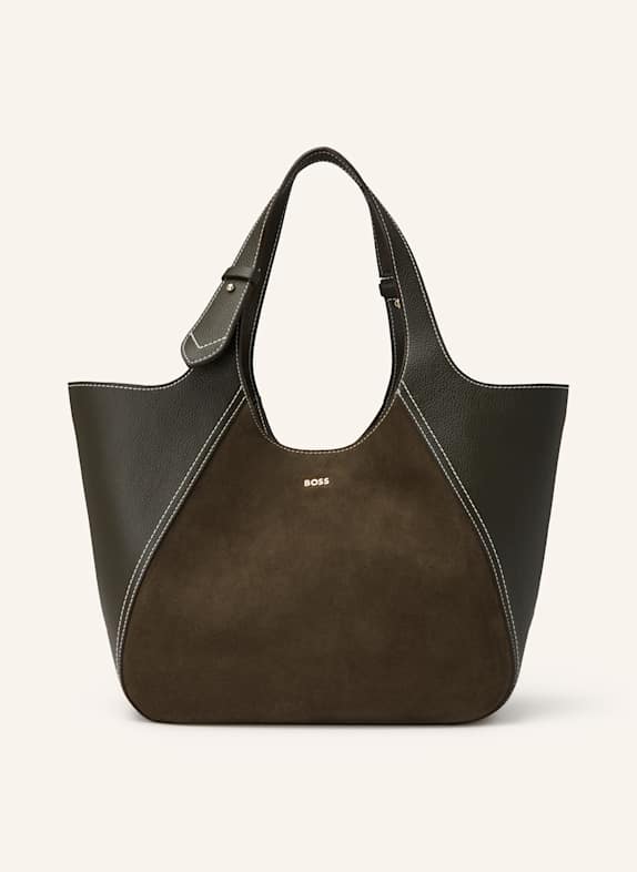 BOSS Torba shopper LENAH BIG KHAKI