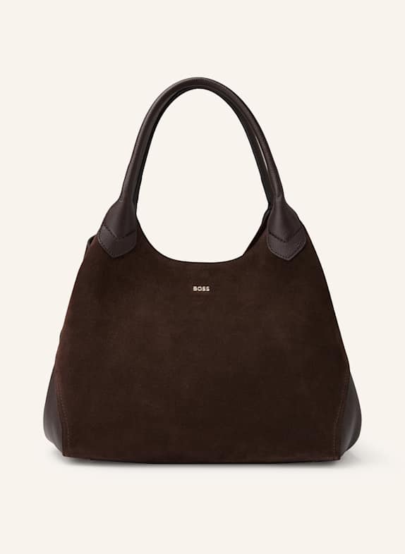 BOSS Torba shopper LENAH CIEMNOBRĄZOWY