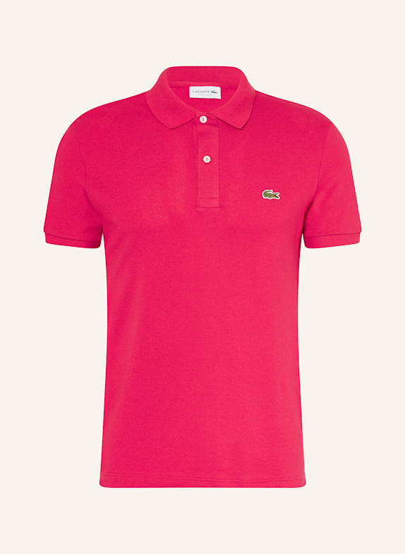 LACOSTE Piqué-Poloshirt Slim Fit FUCHSIA