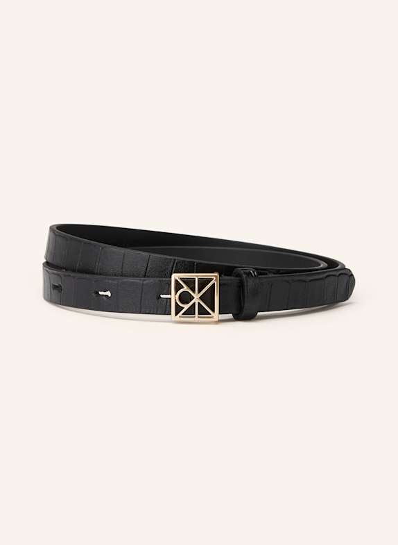 Calvin Klein Leather belt BLACK