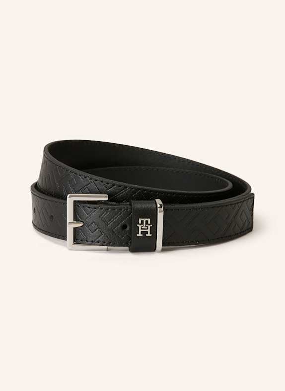 tommy Heritage HILFIGER Leather belt BLACK