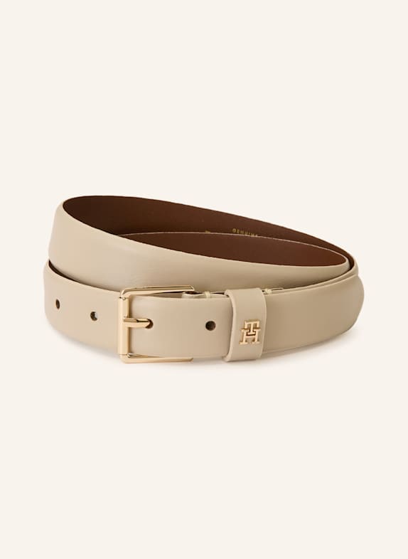 tommy Heritage HILFIGER Leather belt CREAM