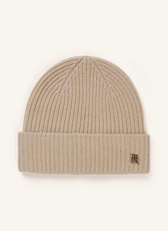 TOMMY HILFIGER Cashmere-Mütze BEIGE
