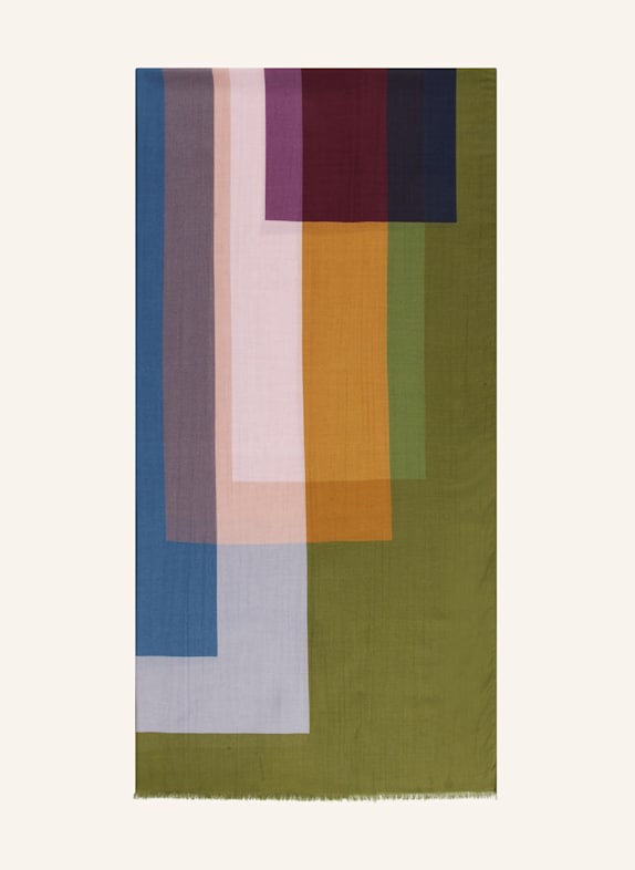 Barbieri Scarf GREEN/ BLUE/ BROWN