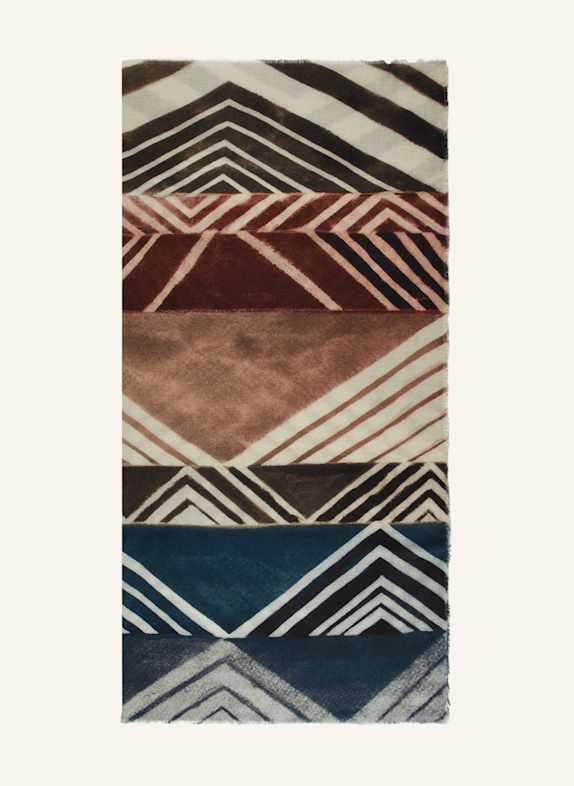 Barbieri Scarf TEAL/ BROWN/ MINT