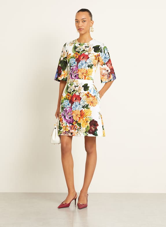 DOLCE & GABBANA Dress MURO CREAM/ GREEN/ ORANGE