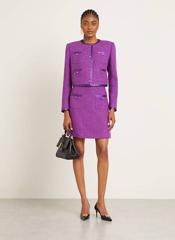 DOLCE & GABBANA Bouclé jasje PAARS