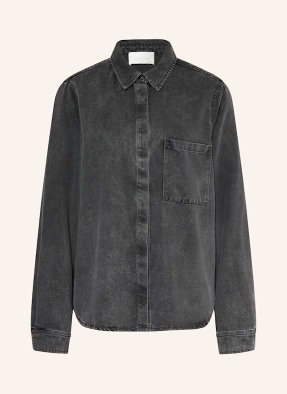 Juvia BIRGA shirt blouse in denim look BLACK