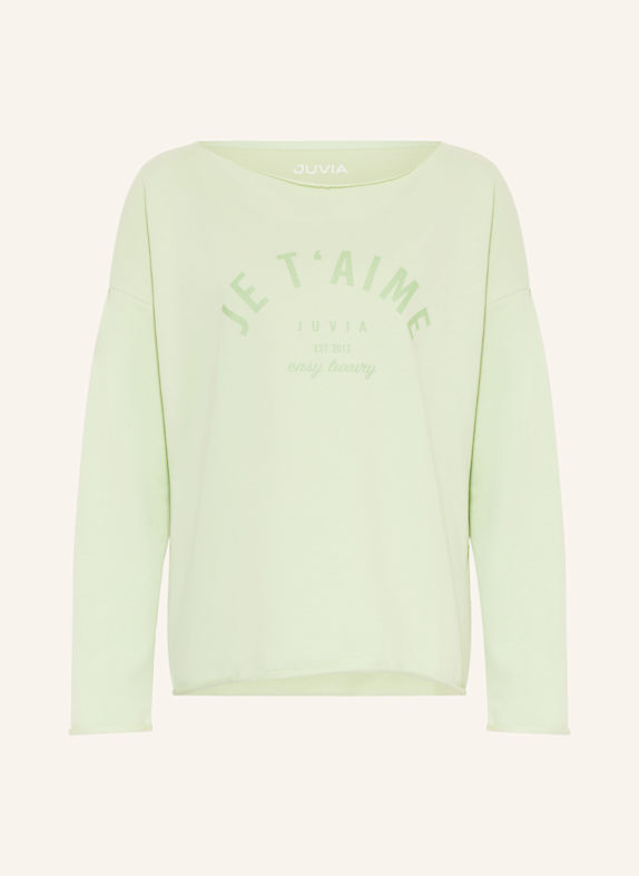 Juvia Sweatshirt JUDI LIGHT GREEN