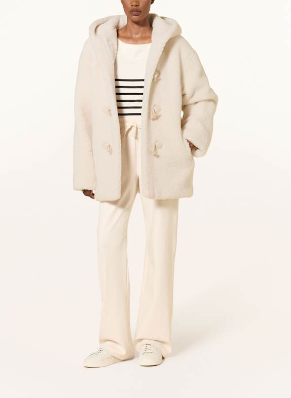 Juvia THELMA duffle coat made from teddy fur CREAM