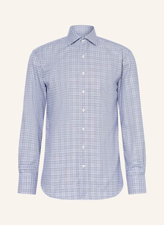 ARTIGIANO Chemise coupe classique BLEU FONCÉ/ BLANC