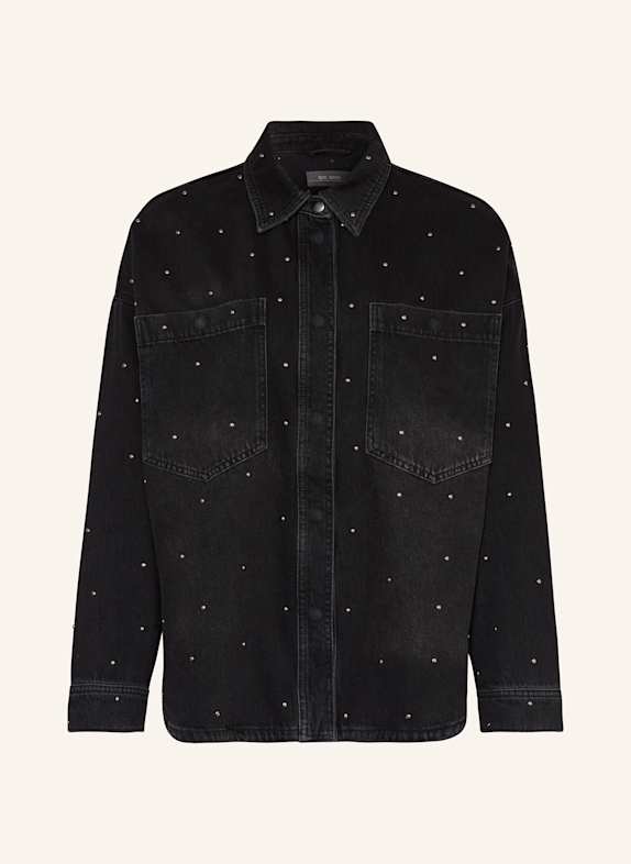 MOS MOSH Jeansbluse MMEMME mit Nieten DUNKELGRAU