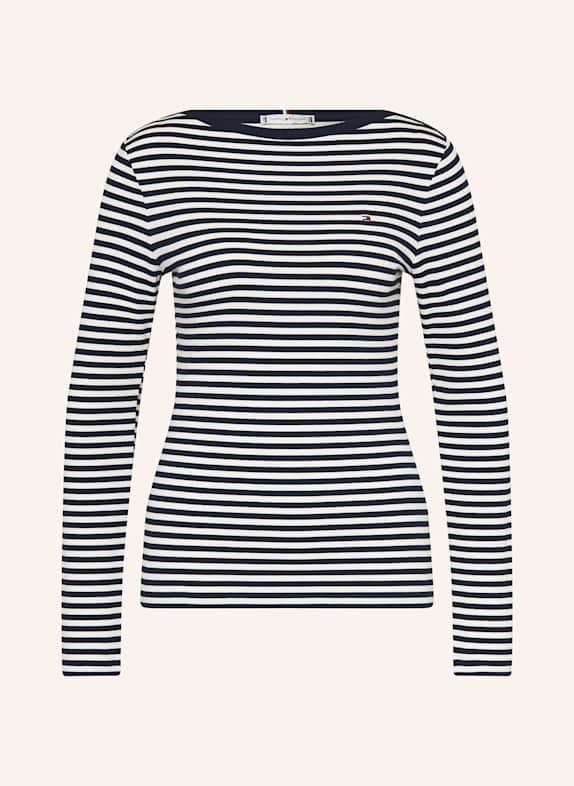 TOMMY HILFIGER Longsleeve ECRU/ DUNKELBLAU