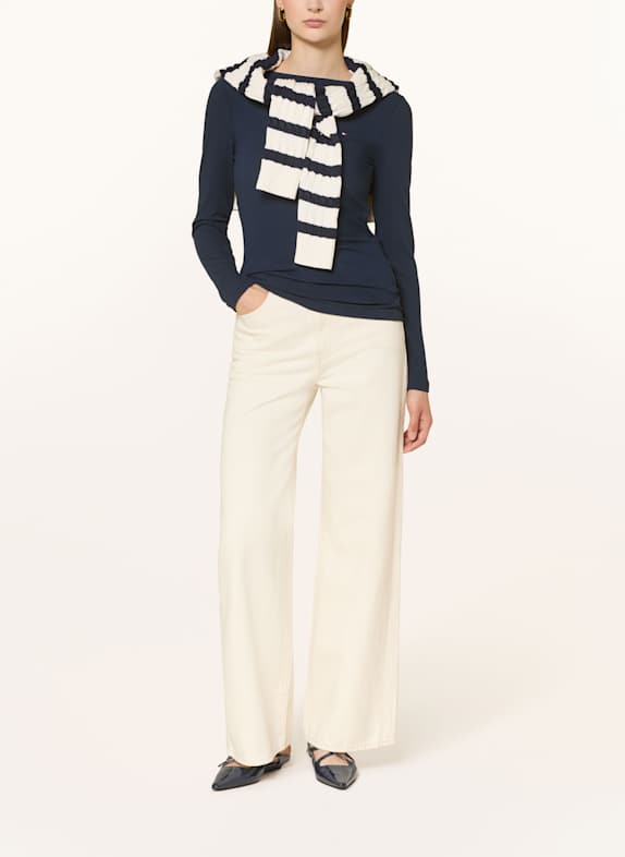 TOMMY HILFIGER Tricou cu mânecă lungă ALBASTRU ÎNCHIS