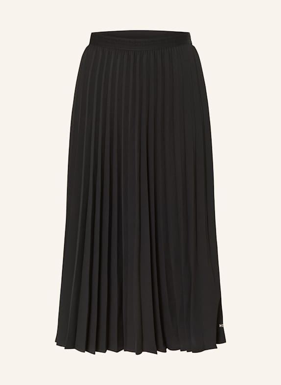 TOMMY HILFIGER Plisowana spódnica CZARNY