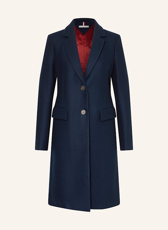 TOMMY HILFIGER Wollmantel DUNKELBLAU