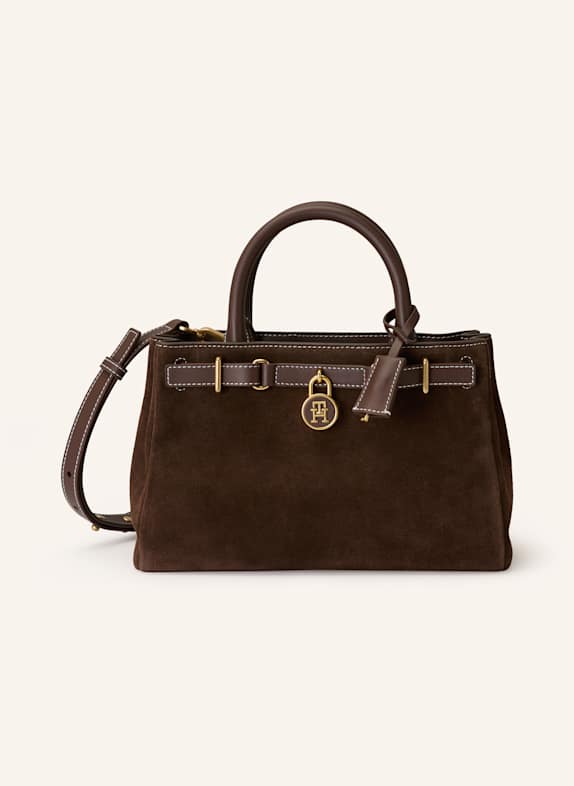 TOMMY HILFIGER Umhängetasche AMERICAN ICON MINI DUNKELBRAUN