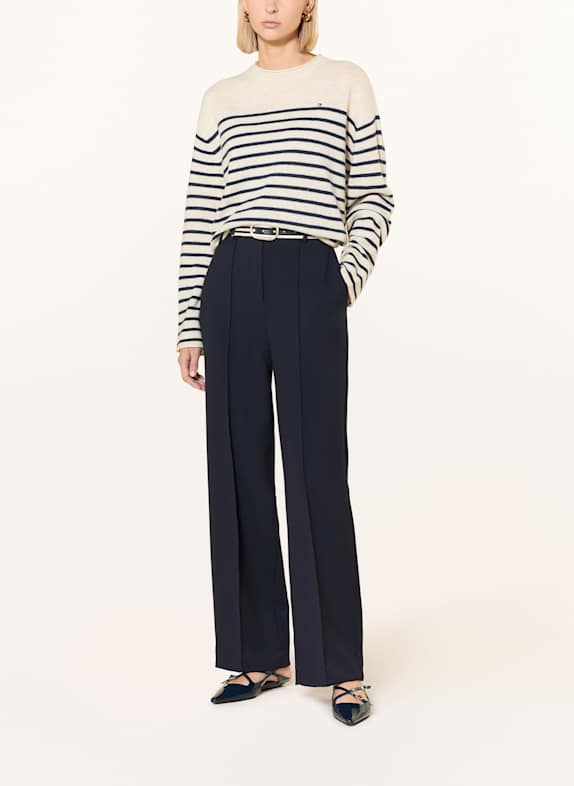 TOMMY HILFIGER trui CRÈME / DONKERBLAUW