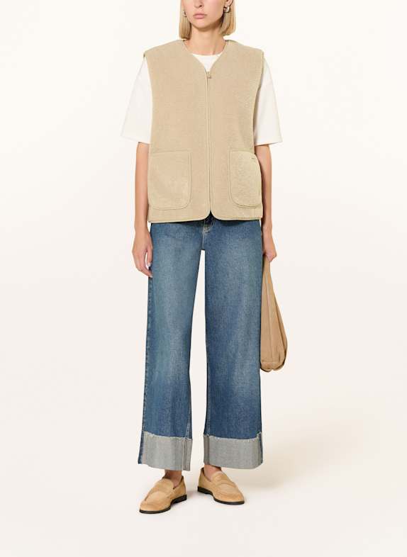 TOMMY HILFIGER Teddyfell-Weste AEG Beige