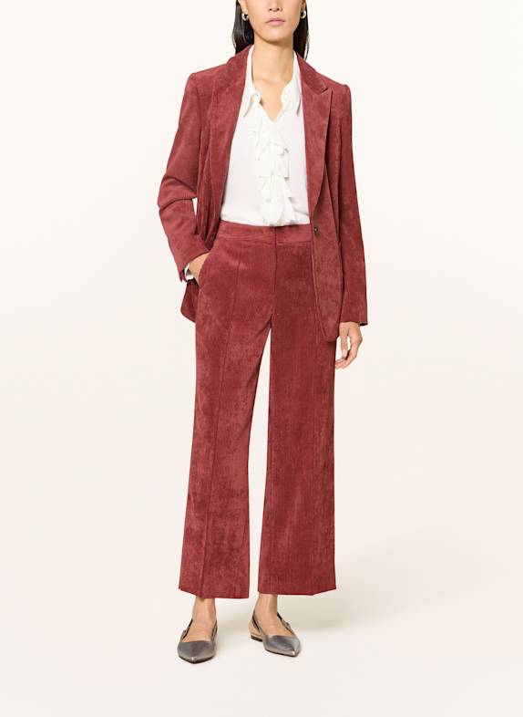 LUISA CERANO 7/8-Hose aus Cord DUNKELROT