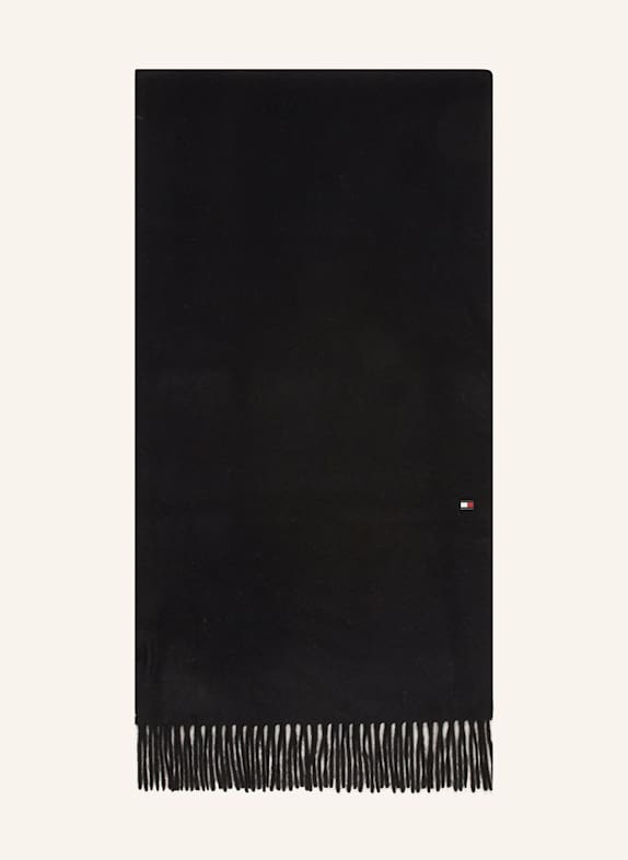 TOMMY HILFIGER Cashmere-Schal SCHWARZ