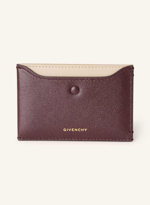 GIVENCHY Kartenetui DUNKELROT/ CREME