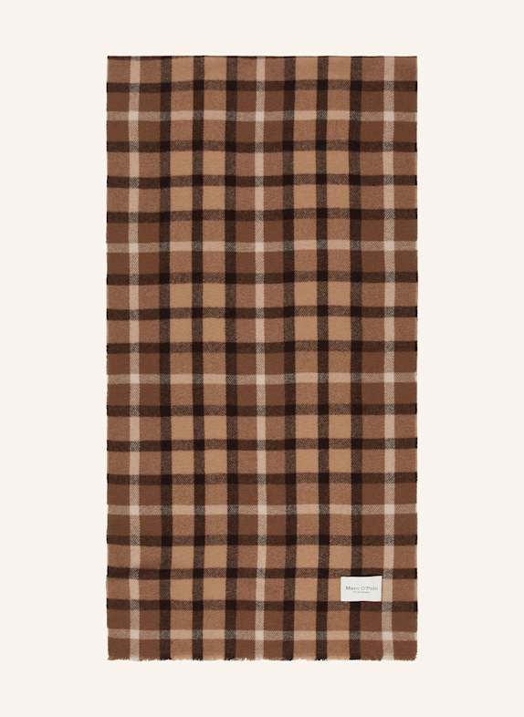 Marc O'Polo Scarf LIGHT BROWN/ DARK BROWN/ BROWN