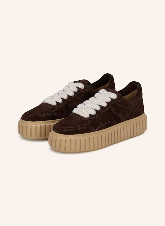 KENNEL & SCHMENGER Sneakersy ZAP CIEMNOBRĄZOWY
