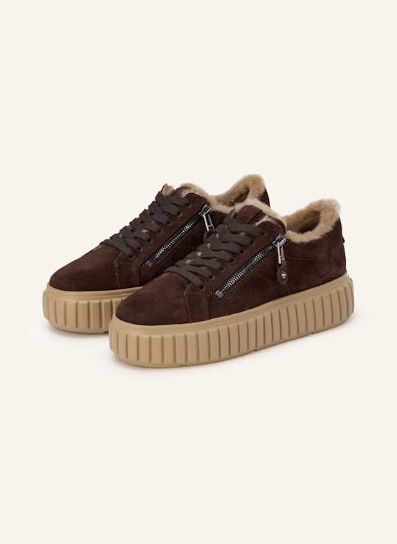 KENNEL & SCHMENGER Sneakersy ZAP CIEMNOBRĄZOWY