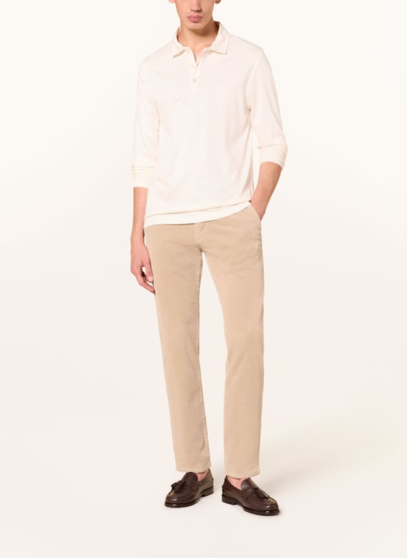 PAUL Tricou polo din jersey CREM