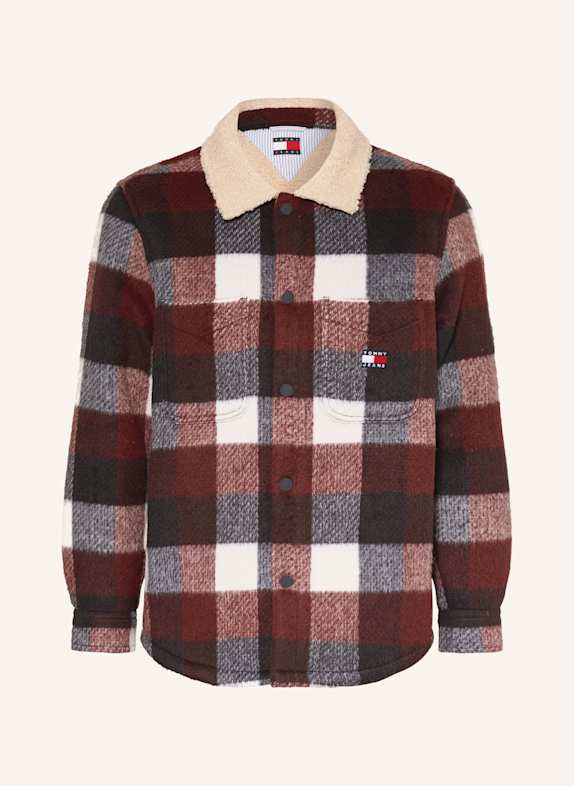 TOMMY JEANS Overjacket DUNKELBLAU / DUNKELROT / WEISS