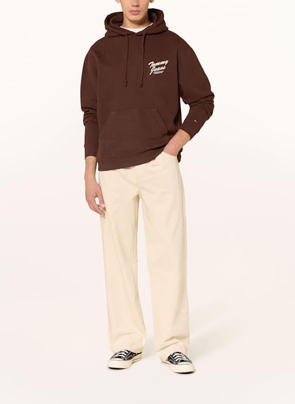 TOMMY JEANS Hoodie MARRON FONCÉ