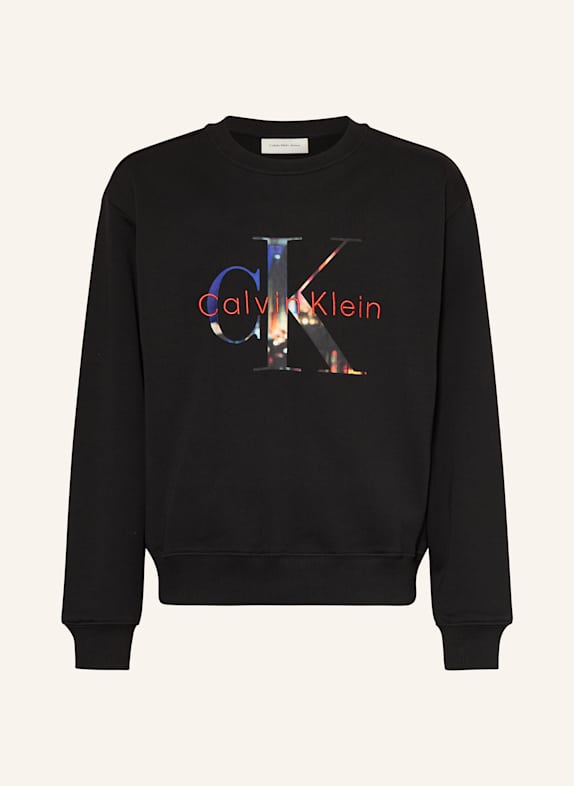 Calvin Klein Bluza nierozpinana CZARNY