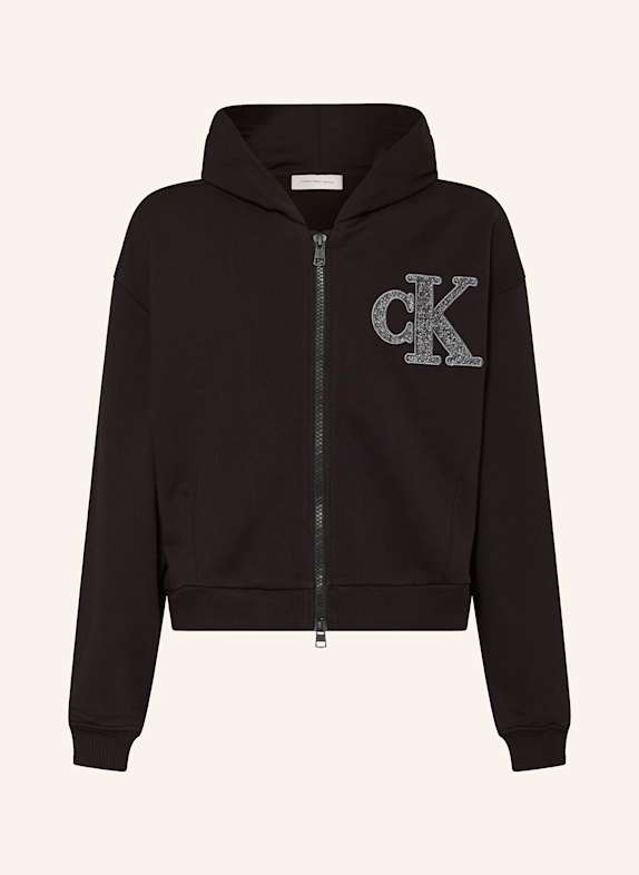 Calvin Klein Sweatjacke SCHWARZ
