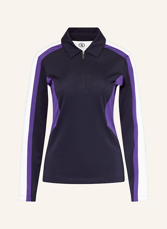 BOGNER Pique-Poloshirt GRETA DUNKELBLAU/ LILA/ WEISS