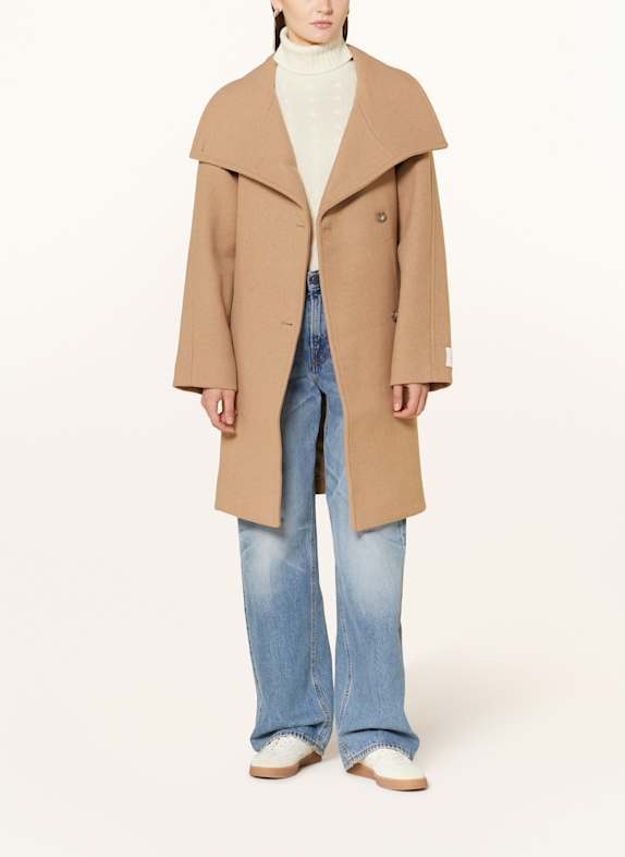 Calvin Klein Wollmantel BRAUN