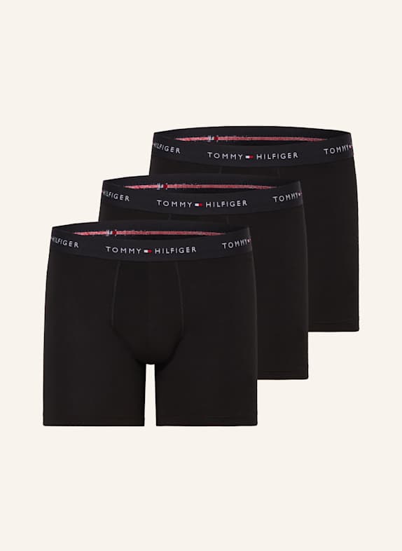 TOMMY HILFIGER 3er-Pack Boxershorts SCHWARZ