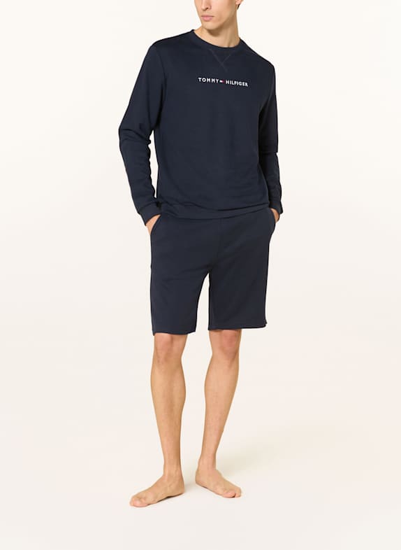 TOMMY HILFIGER Lounge-sweatshorts MØRKEBLÅ