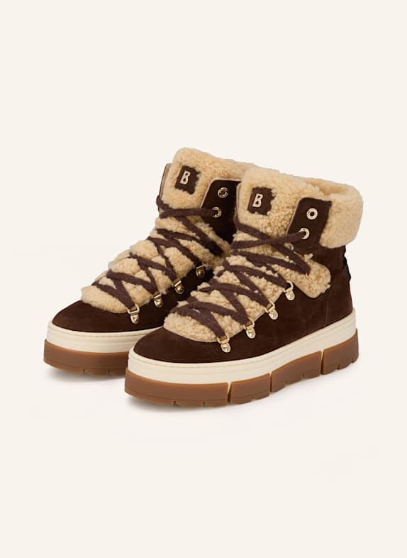 BOGNER Lace-up ankle boots VADUZ DARK BROWN/ LIGHT BROWN