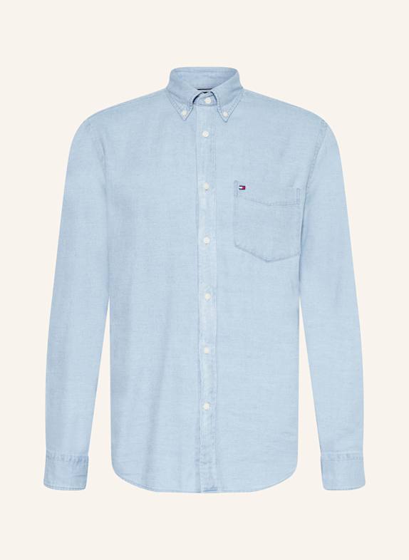 TOMMY HILFIGER Flanellhemd Regular Fit HELLBLAU